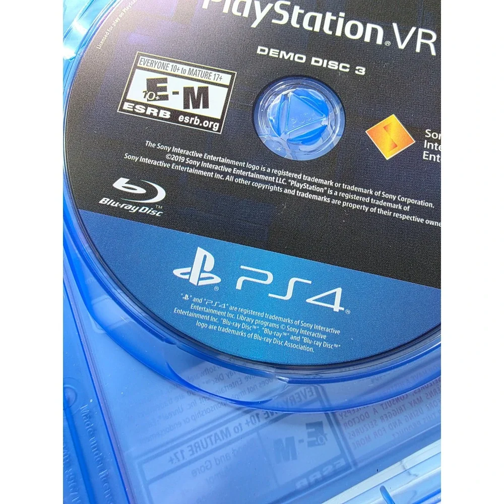 Sony PlayStation VR Demo Disc 3 PS4 PSVR Physical Disc 3003707-AC Not For Resale